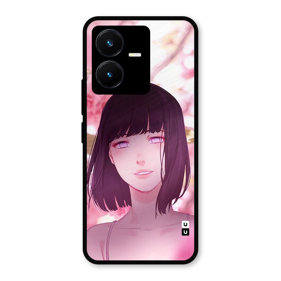 Hinata Floral Metal Back Case for Vivo Y22