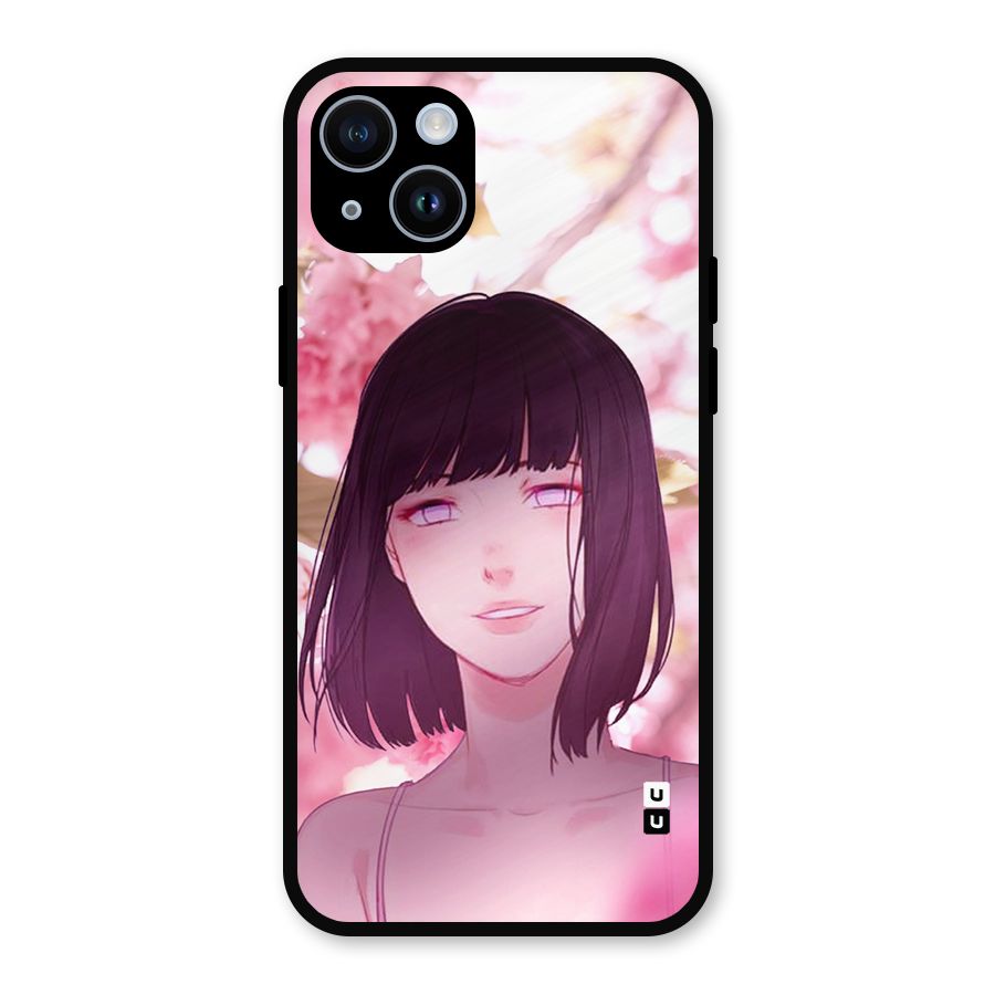 Hinata Floral Metal Back Case for iPhone 14