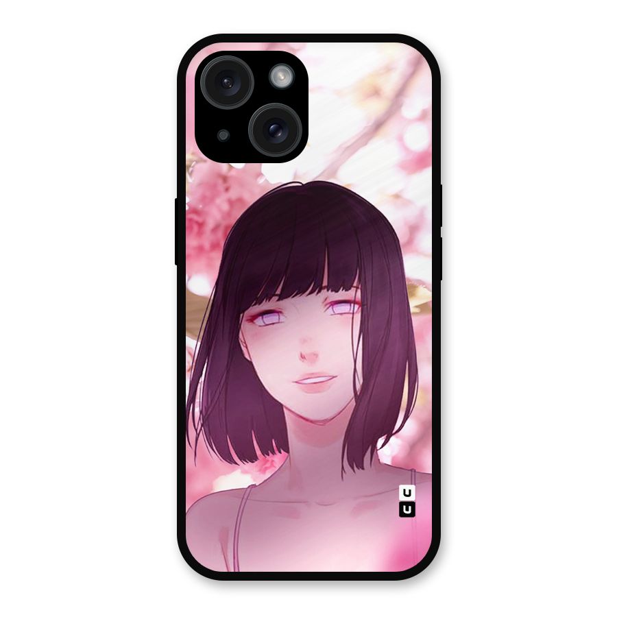Hinata Floral Metal Back Case for iPhone 15