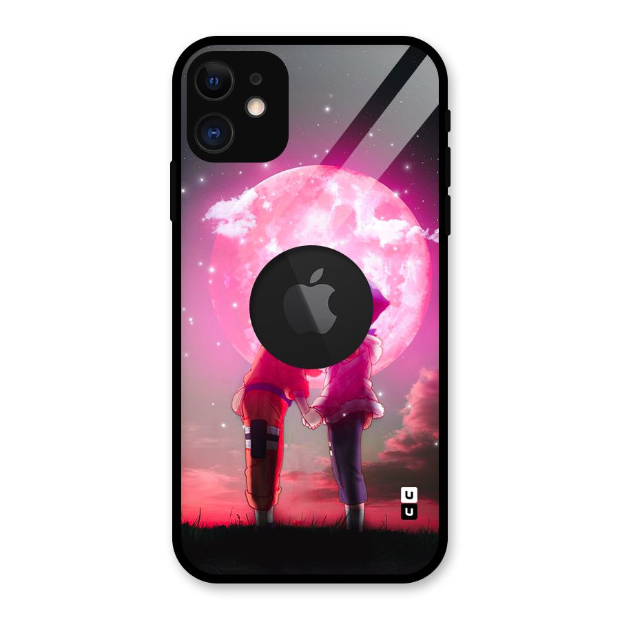 Hinata Forehead Glass Back Case for iPhone 11 Logo Cut