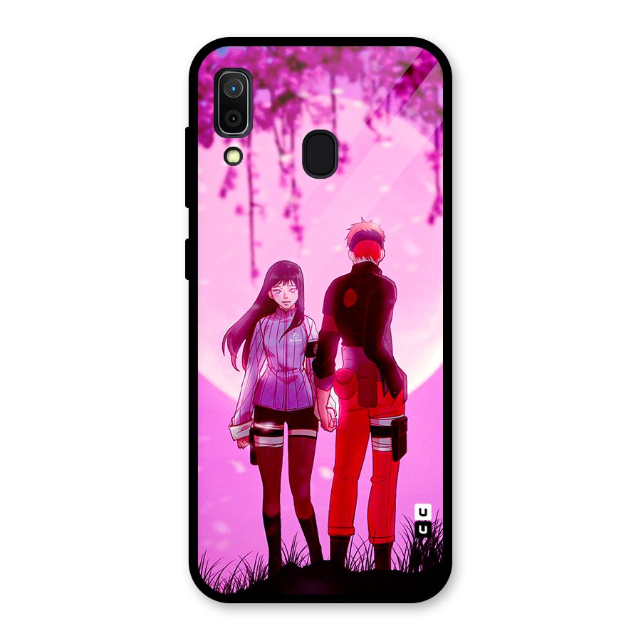 Hinata Holding Hand Glass Back Case for Galaxy A30