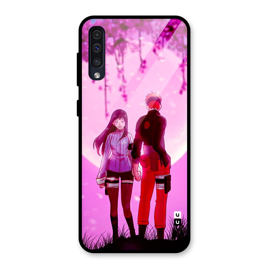 Hinata Holding Hand Glass Back Case for Galaxy A50