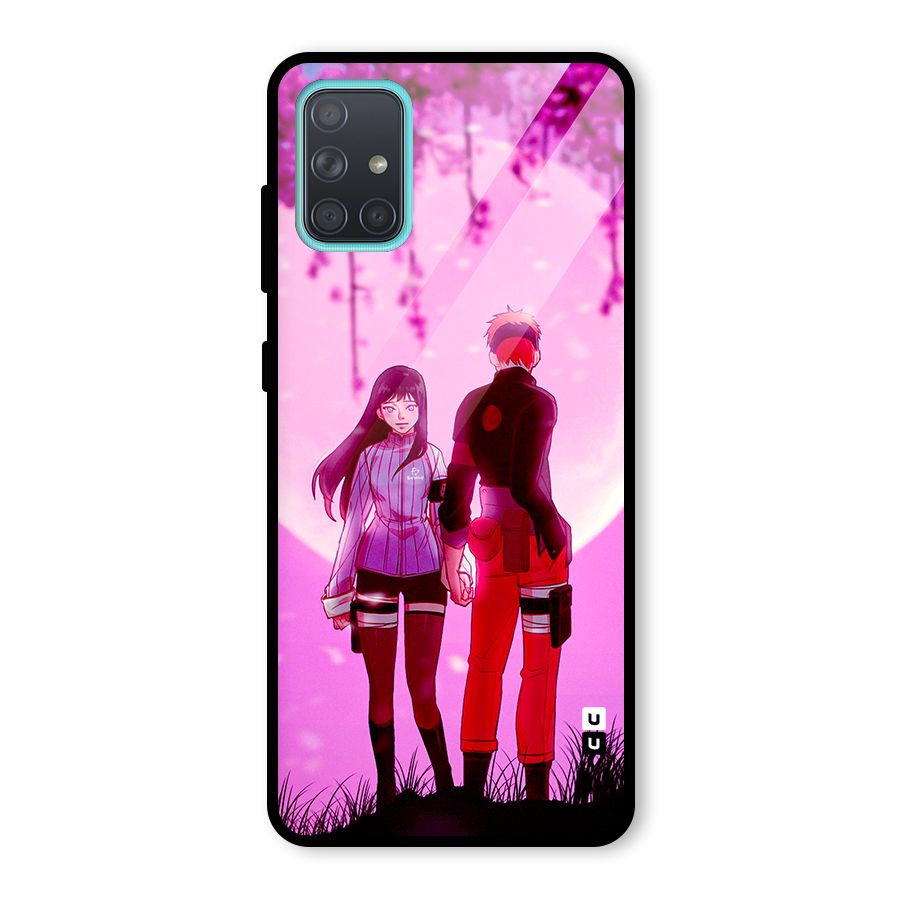 Hinata Holding Hand Glass Back Case for Galaxy A71