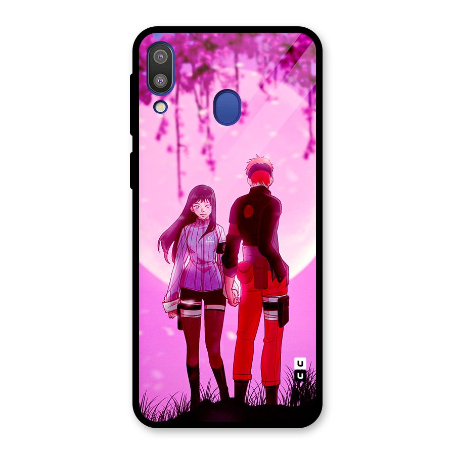 Hinata Holding Hand Glass Back Case for Galaxy M20