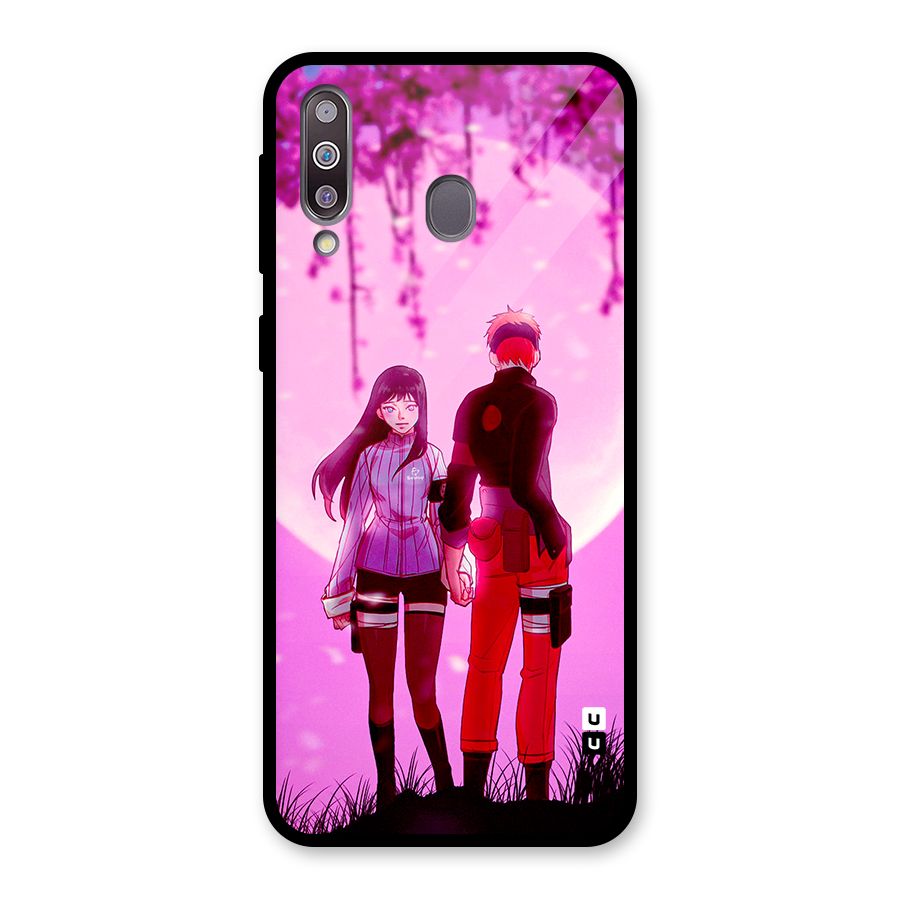 Hinata Holding Hand Glass Back Case for Galaxy M30