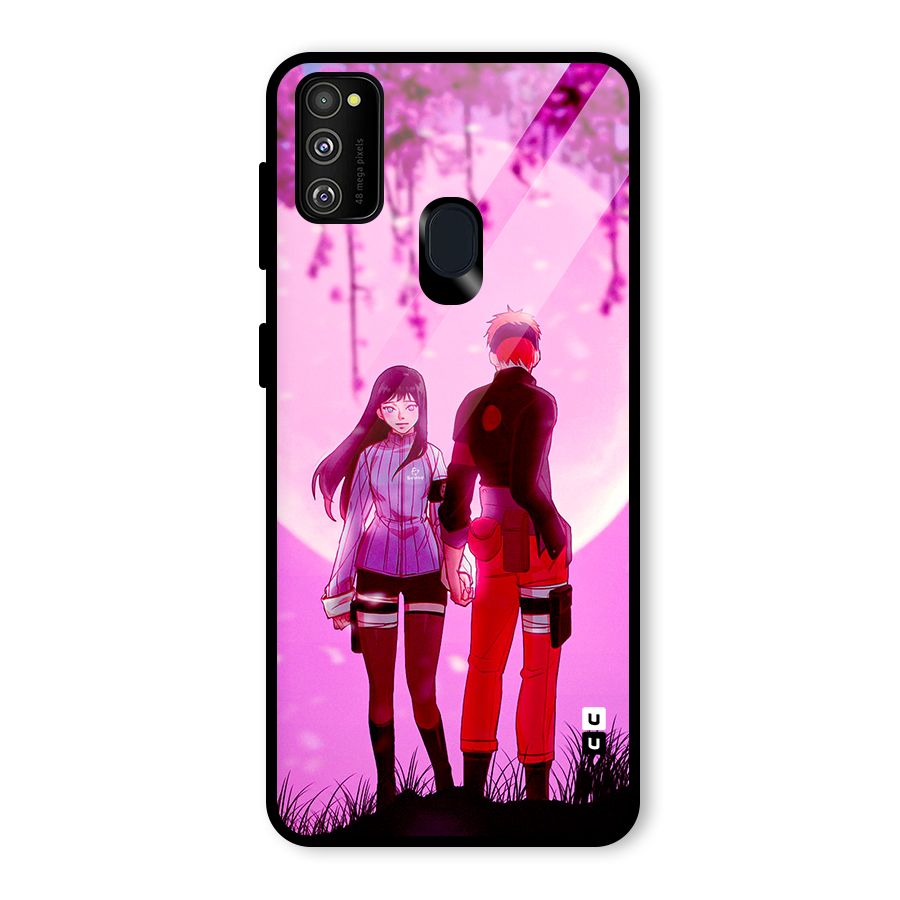 Hinata Holding Hand Glass Back Case for Galaxy M30s