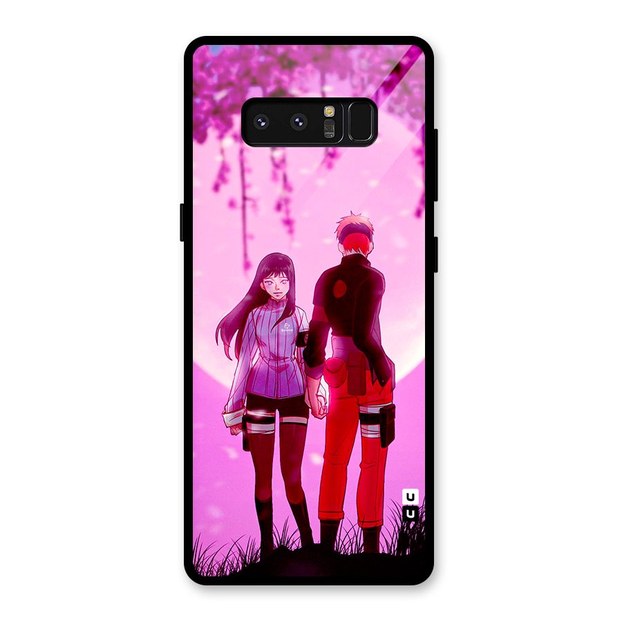 Hinata Holding Hand Glass Back Case for Galaxy Note 8