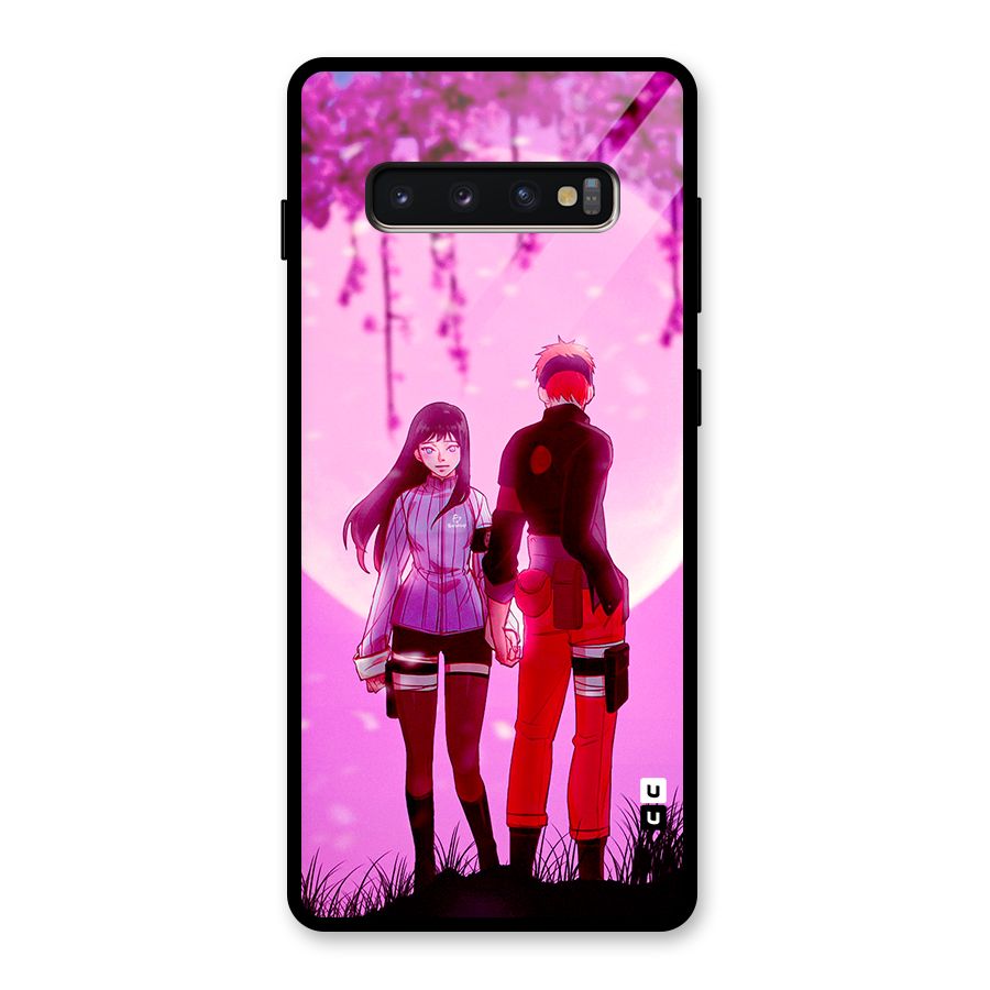 Hinata Holding Hand Glass Back Case for Galaxy S10 Plus