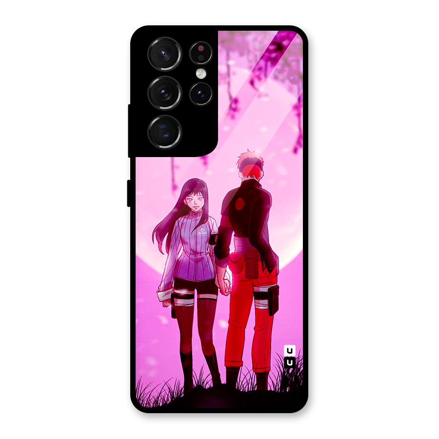 Hinata Holding Hand Glass Back Case for Galaxy S21 Ultra 5G