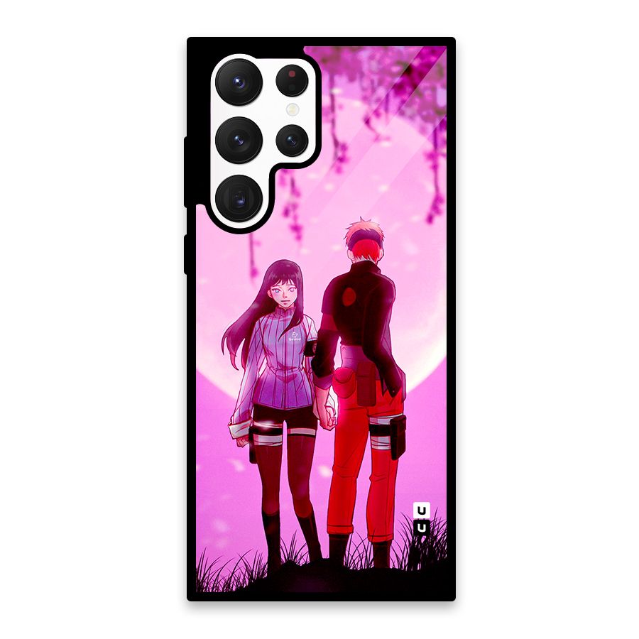 Hinata Holding Hand Glass Back Case for Galaxy S22 Ultra 5G