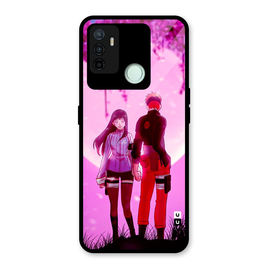 Hinata Holding Hand Glass Back Case for Oppo A53
