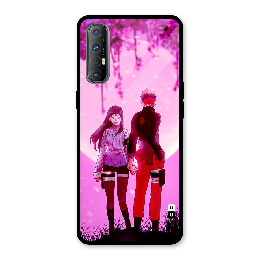 Hinata Holding Hand Glass Back Case for Oppo Reno3 Pro