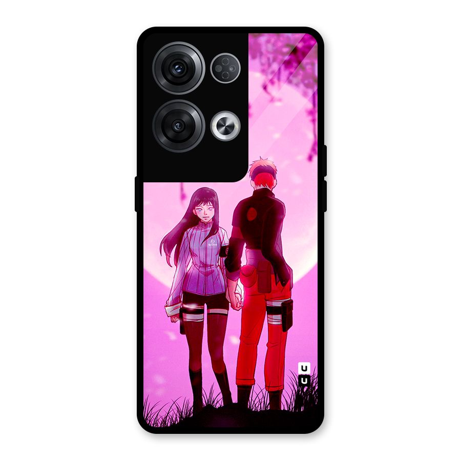Hinata Holding Hand Glass Back Case for Oppo Reno8 Pro 5G