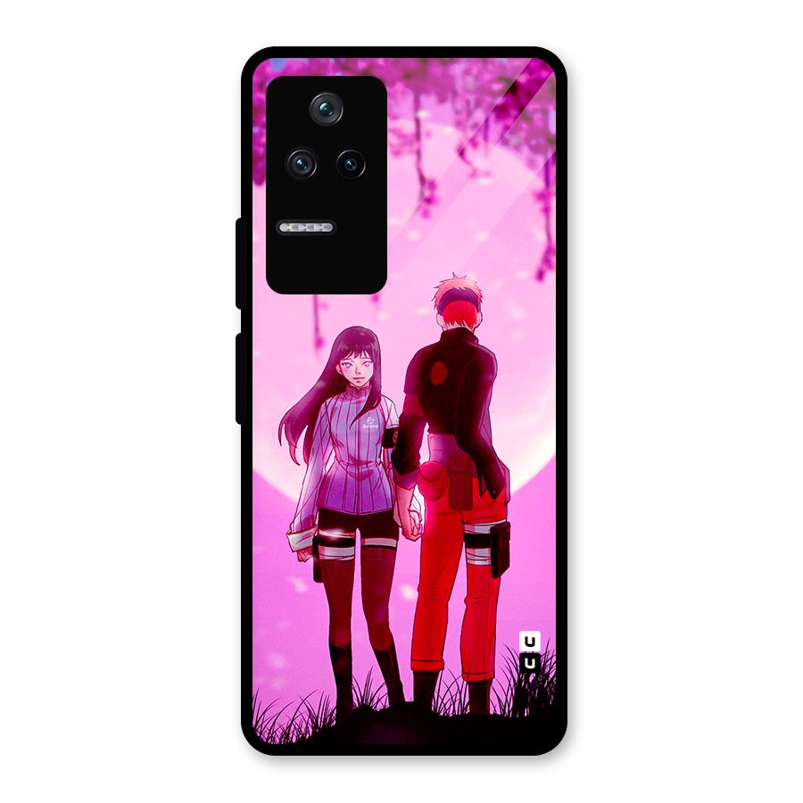 Hinata Holding Hand Glass Back Case for Poco F4 5G