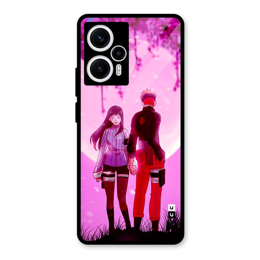 Hinata Holding Hand Glass Back Case for Poco F5