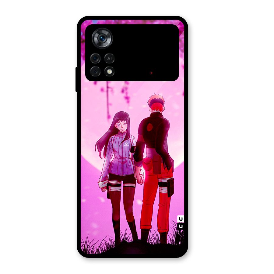 Hinata Holding Hand Glass Back Case for Poco X4 Pro 5G