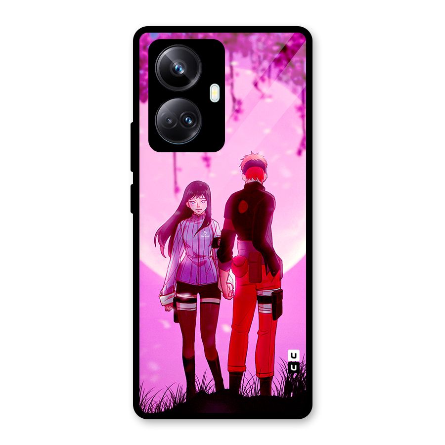 Hinata Holding Hand Glass Back Case for Realme 10 Pro Plus