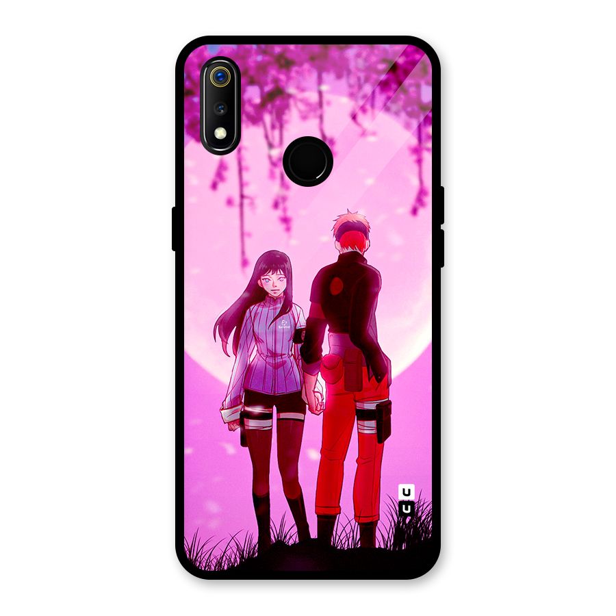 Hinata Holding Hand Glass Back Case for Realme 3i