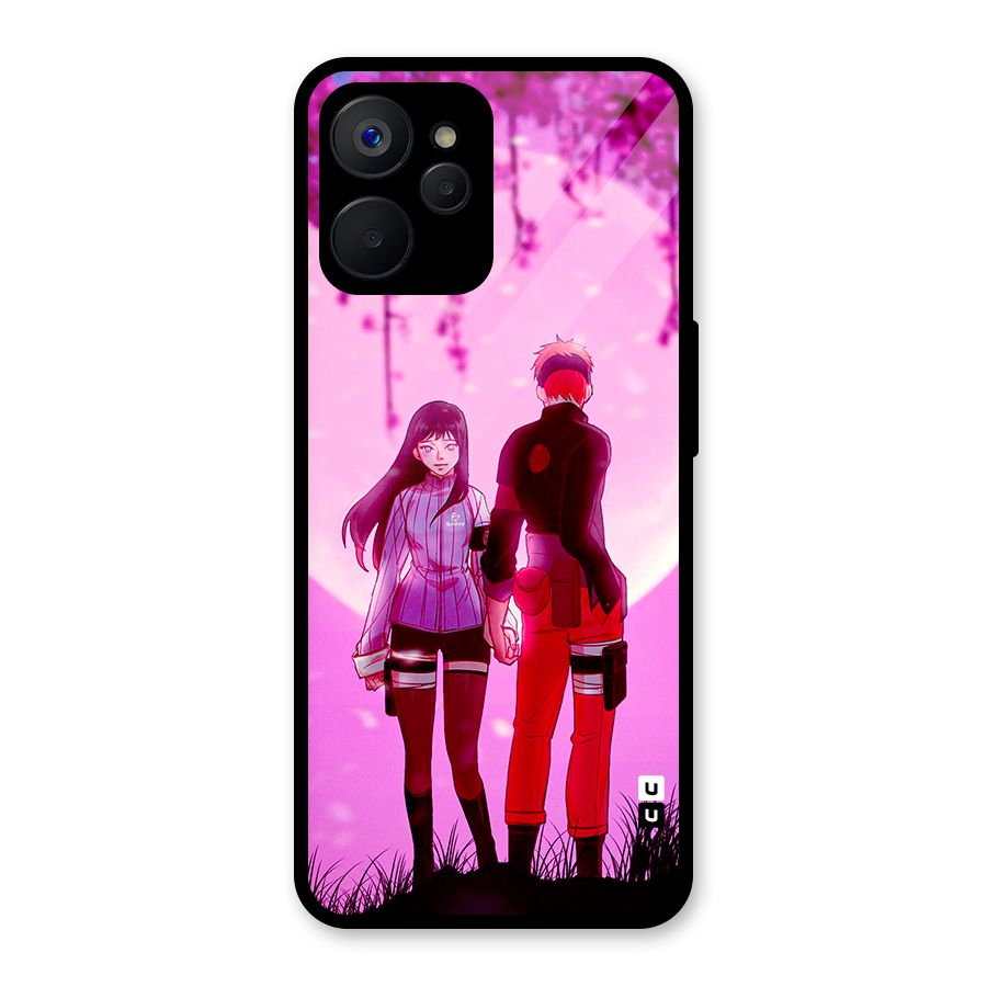 Hinata Holding Hand Glass Back Case for Realme 9i 5G