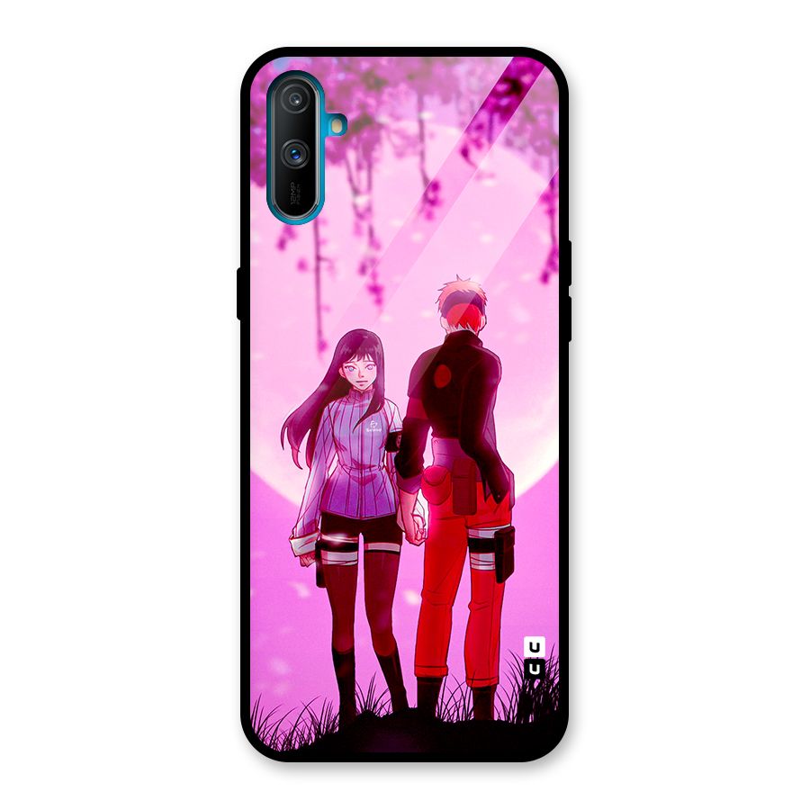 Hinata Holding Hand Glass Back Case for Realme C3
