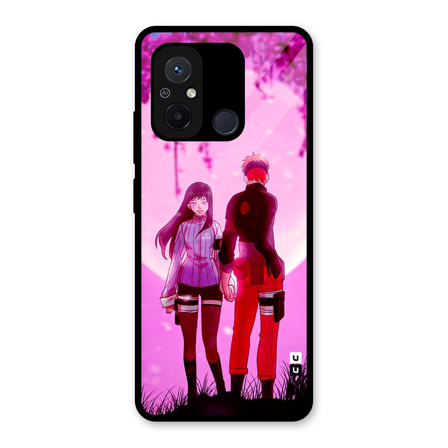 Hinata Holding Hand Glass Back Case for Redmi 12C