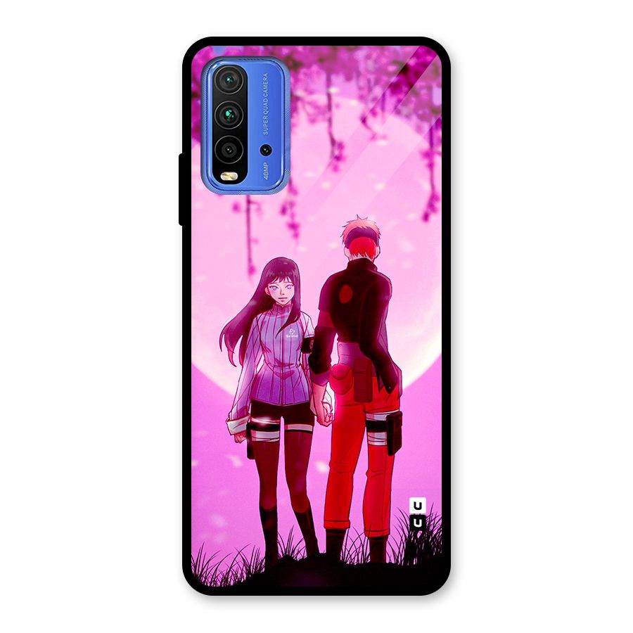 Hinata Holding Hand Glass Back Case for Redmi 9 Power