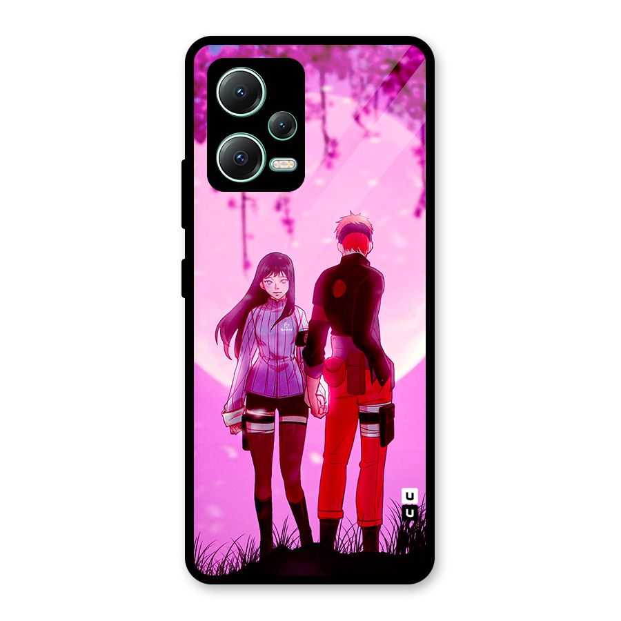Hinata Holding Hand Glass Back Case for Redmi Note 12 5G