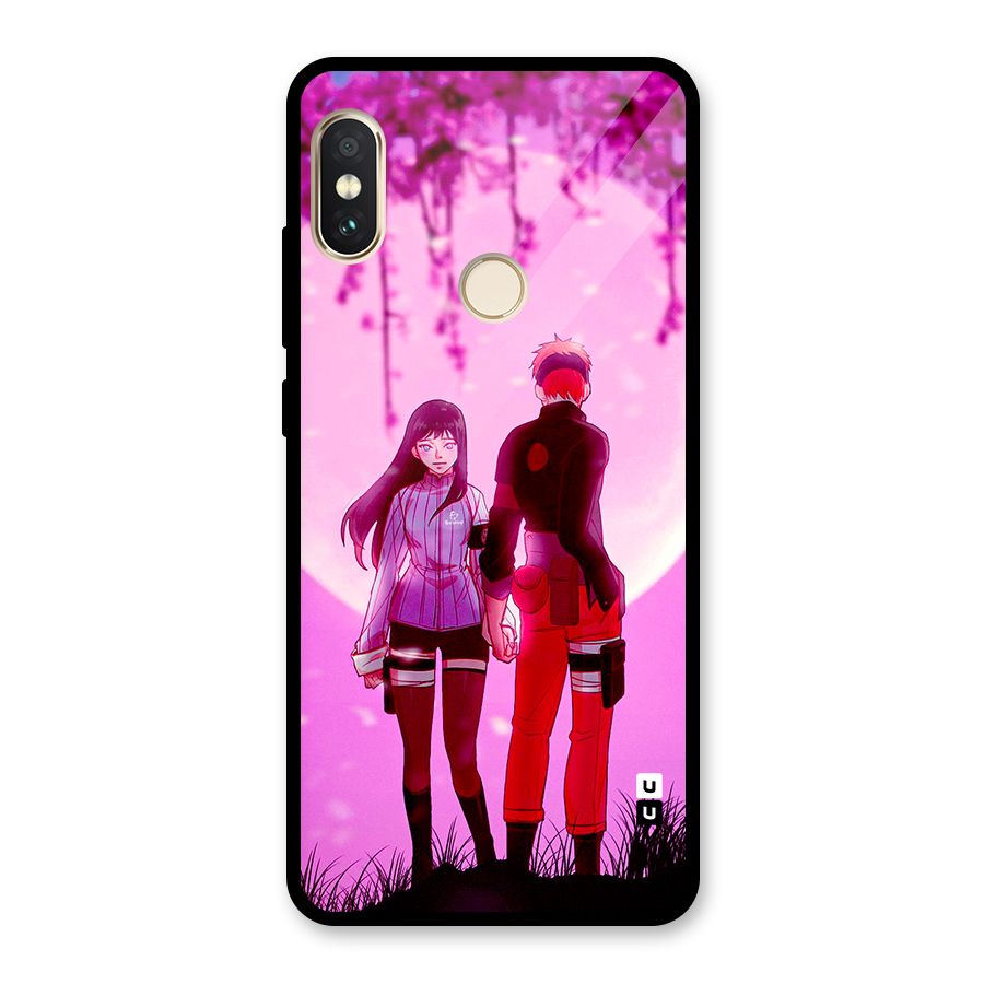 Hinata Holding Hand Glass Back Case for Redmi Note 5 Pro
