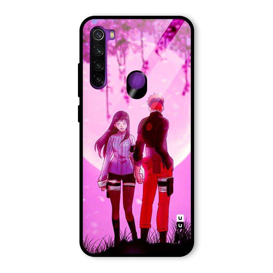 Hinata Holding Hand Glass Back Case for Redmi Note 8