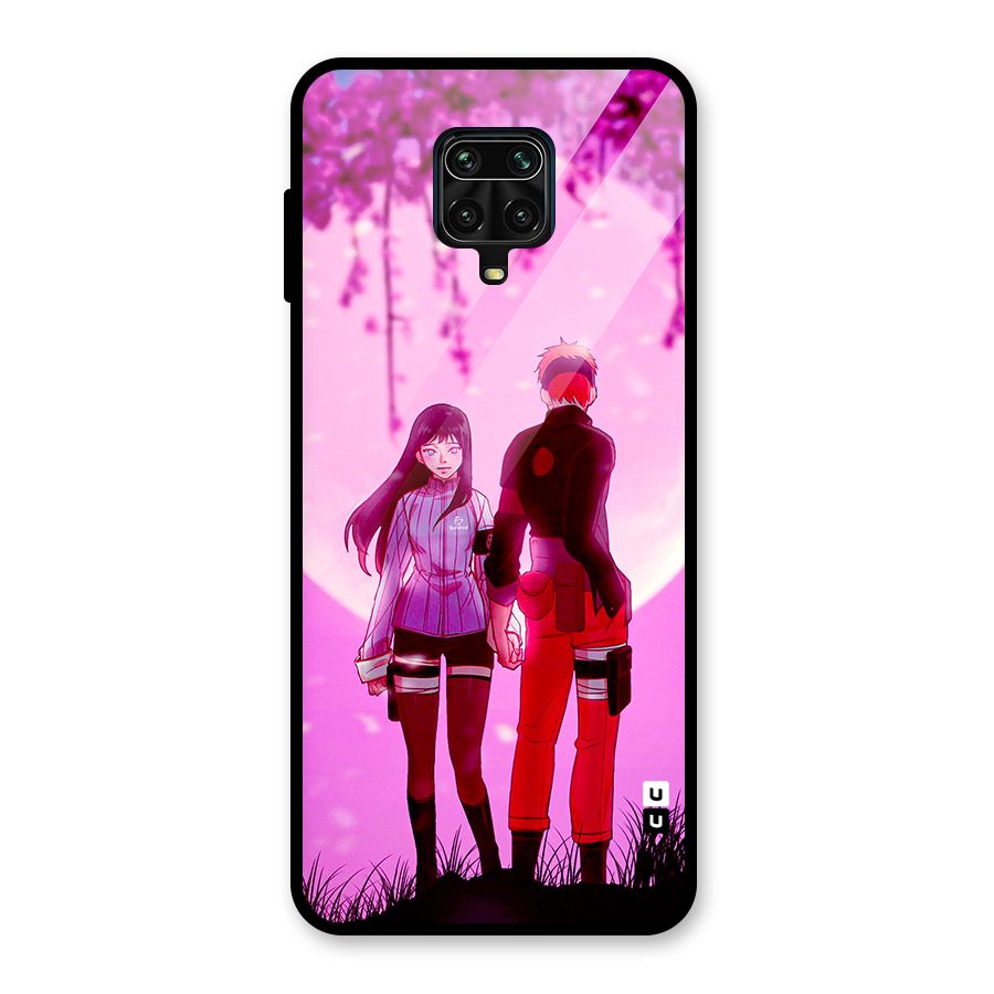 Hinata Holding Hand Glass Back Case for Redmi Note 9 Pro