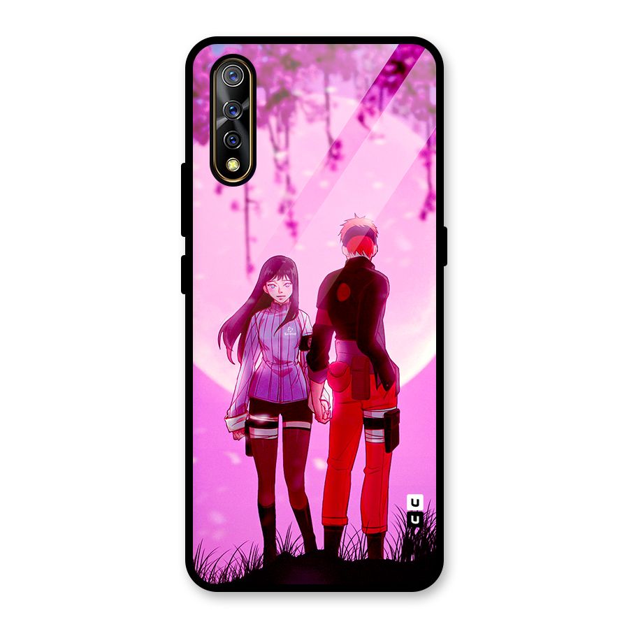 Hinata Holding Hand Glass Back Case for Vivo S1
