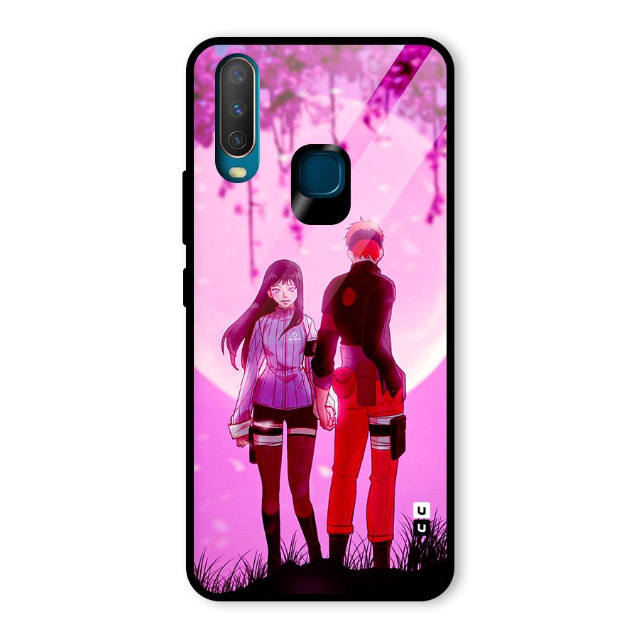 Hinata Holding Hand Glass Back Case for Vivo U10