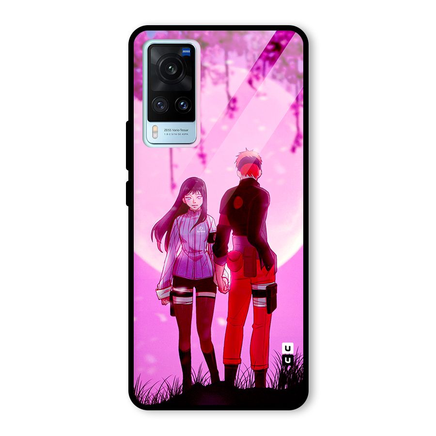 Hinata Holding Hand Glass Back Case for Vivo X60