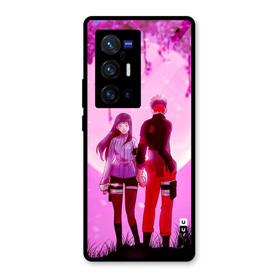 Hinata Holding Hand Glass Back Case for Vivo X70 Pro Plus