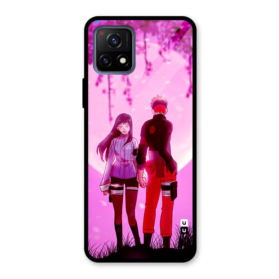 Hinata Holding Hand Glass Back Case for Vivo Y72 5G
