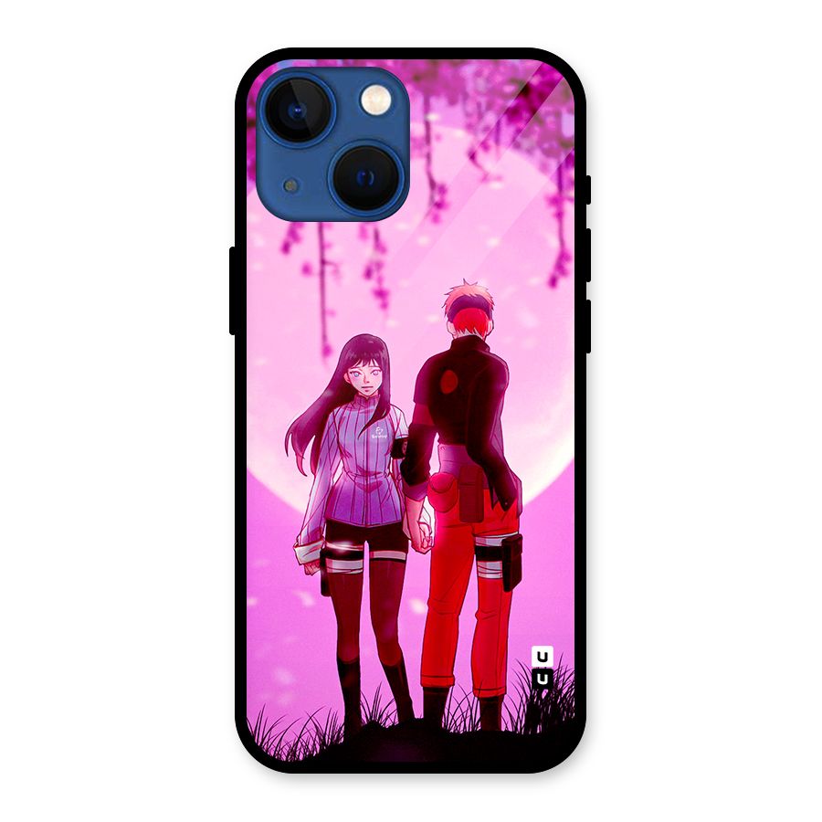 Hinata Holding Hand Glass Back Case for iPhone 13 Mini
