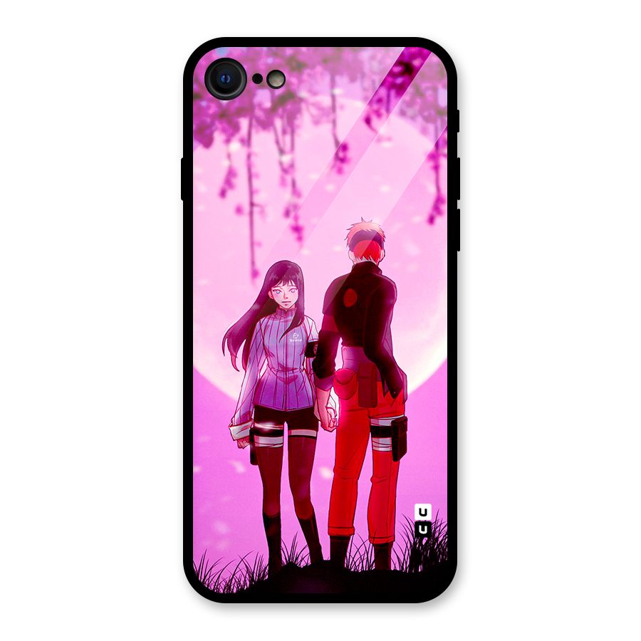 Hinata Holding Hand Glass Back Case for iPhone 7