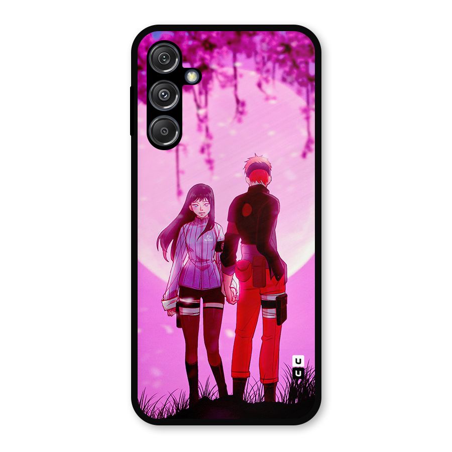 Hinata Holding Hand Metal Back Case for Galaxy M34 5G