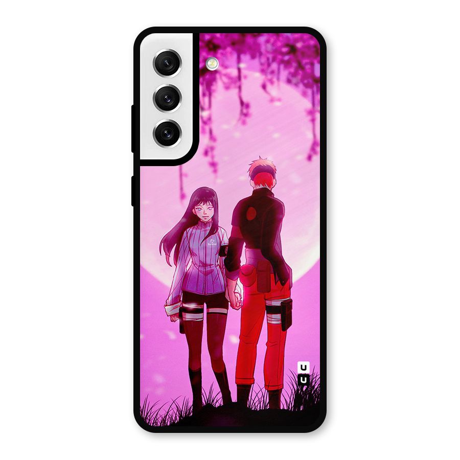Hinata Holding Hand Metal Back Case for Galaxy S21 FE 5G