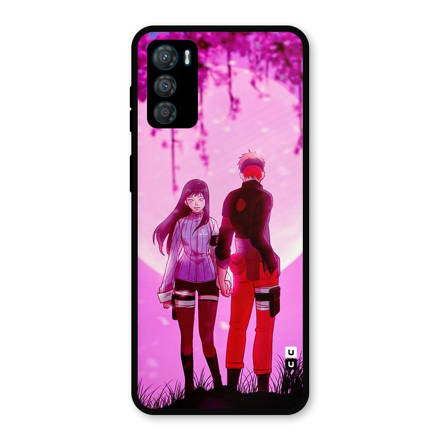 Hinata Holding Hand Metal Back Case for Moto G42