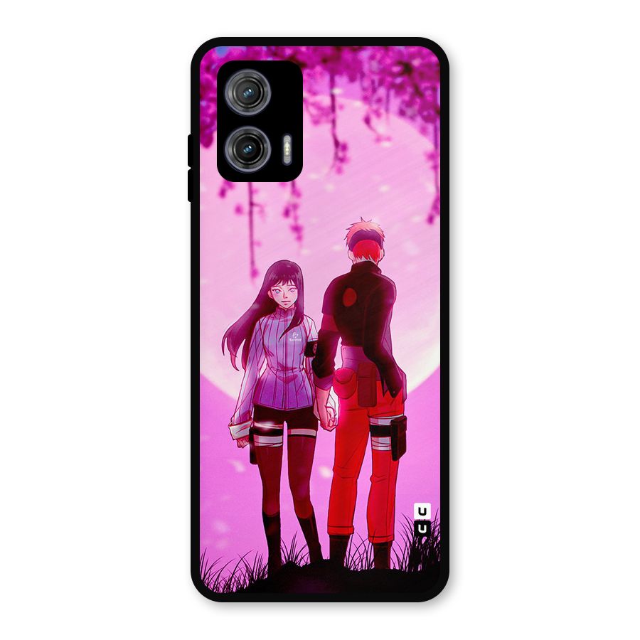 Hinata Holding Hand Metal Back Case for Moto G73