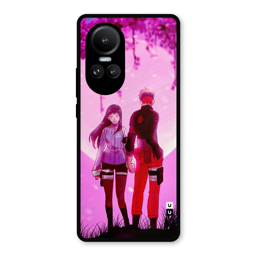 Hinata Holding Hand Metal Back Case for Oppo Reno10 Pro