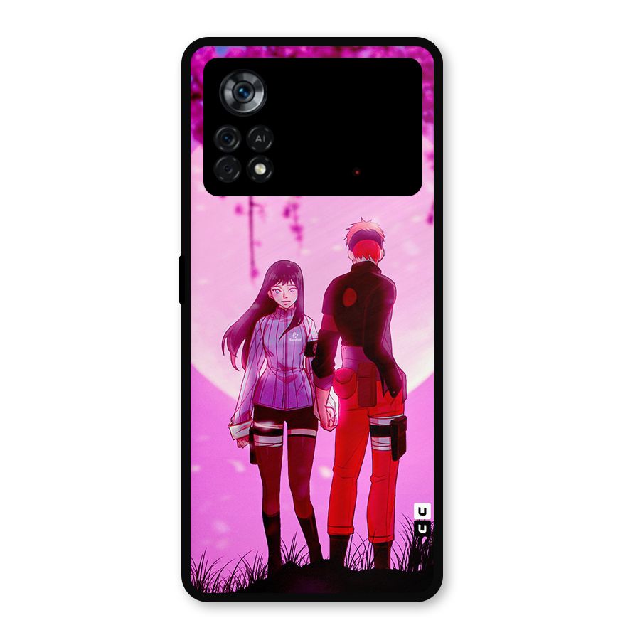 Hinata Holding Hand Metal Back Case for Poco X4 Pro 5G