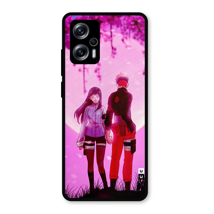 Hinata Holding Hand Metal Back Case for Redmi K50i