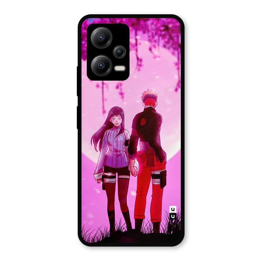 Hinata Holding Hand Metal Back Case for Redmi Note 12 5G