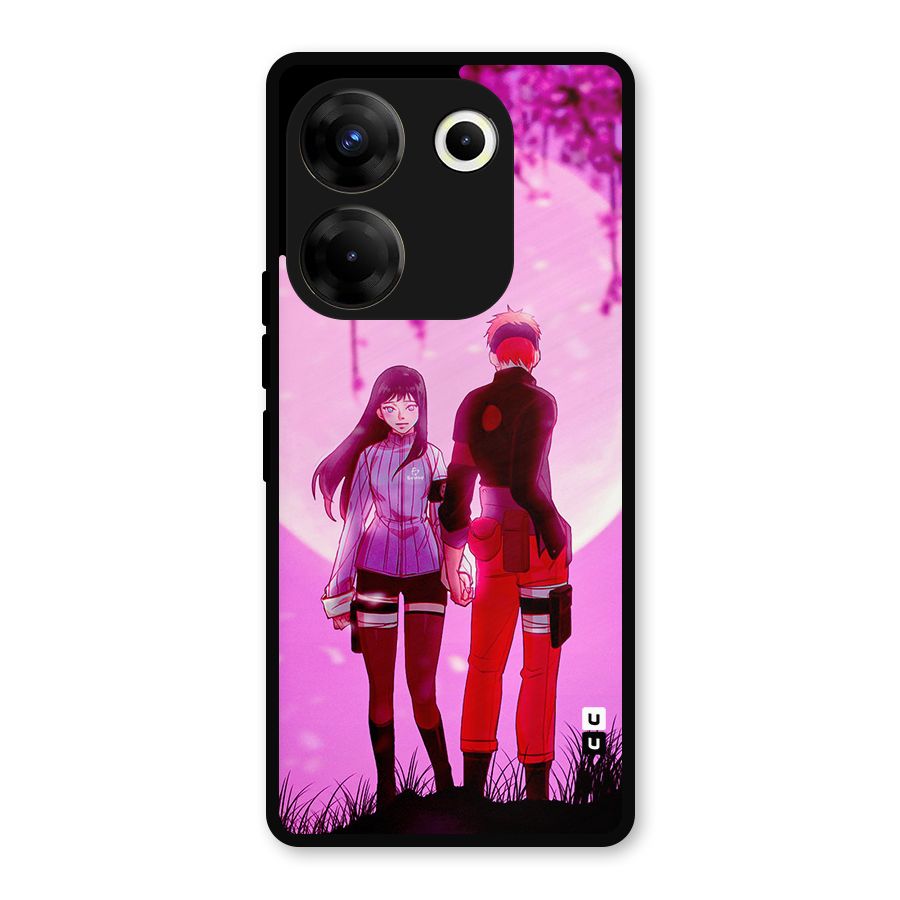 Hinata Holding Hand Metal Back Case for Tecno Camon 20 Pro