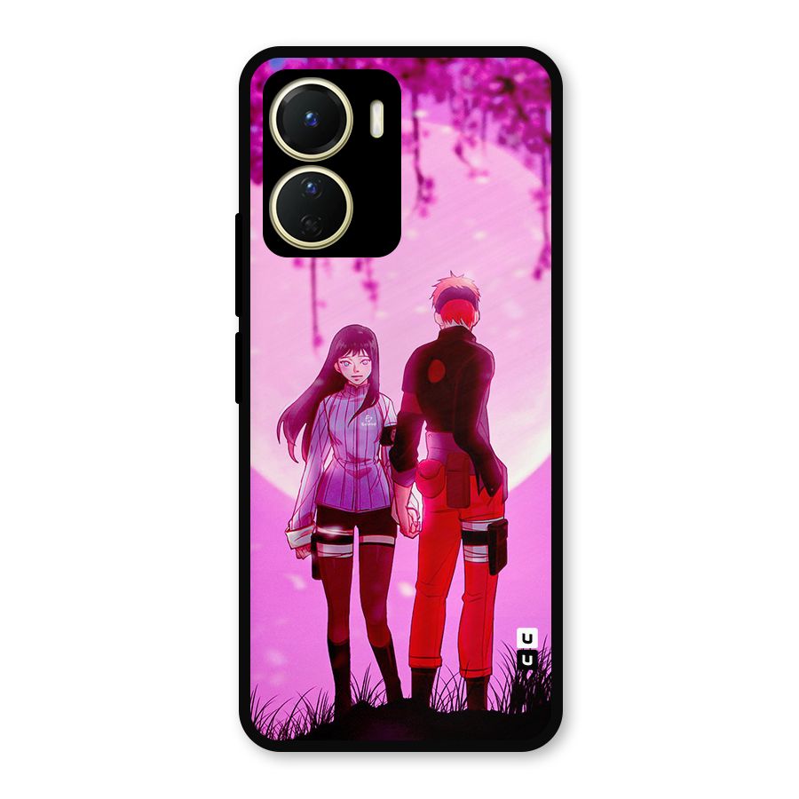 Hinata Holding Hand Metal Back Case for Vivo T2x