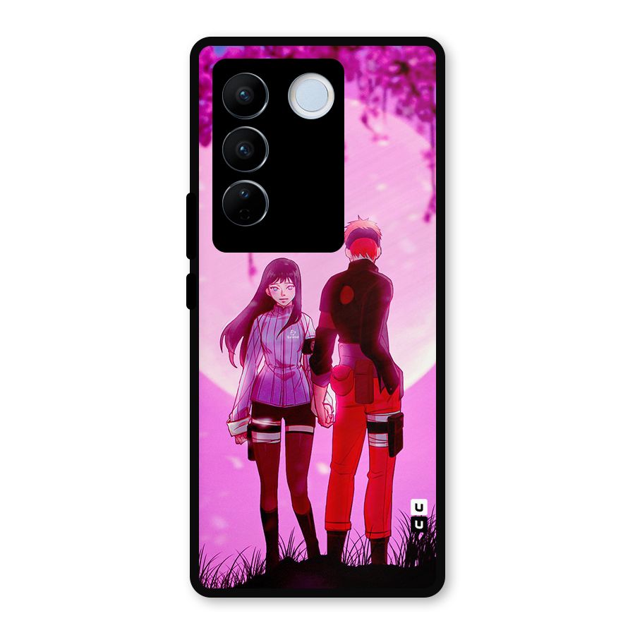 Hinata Holding Hand Metal Back Case for Vivo V27