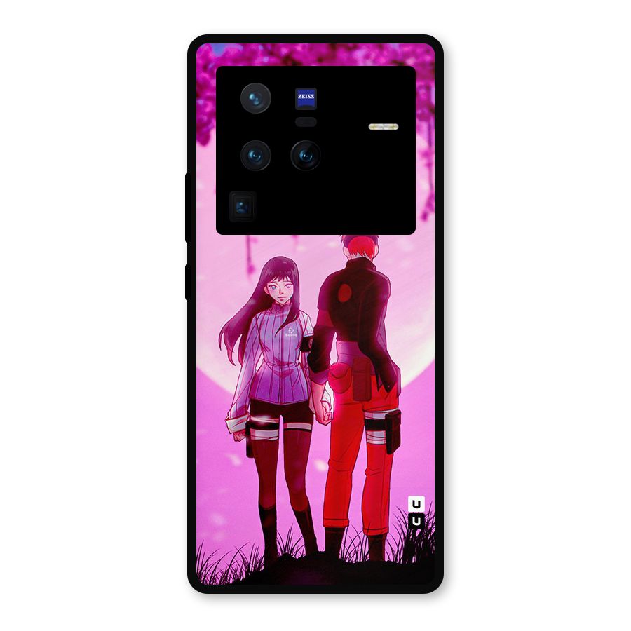 Hinata Holding Hand Metal Back Case for Vivo X80 Pro