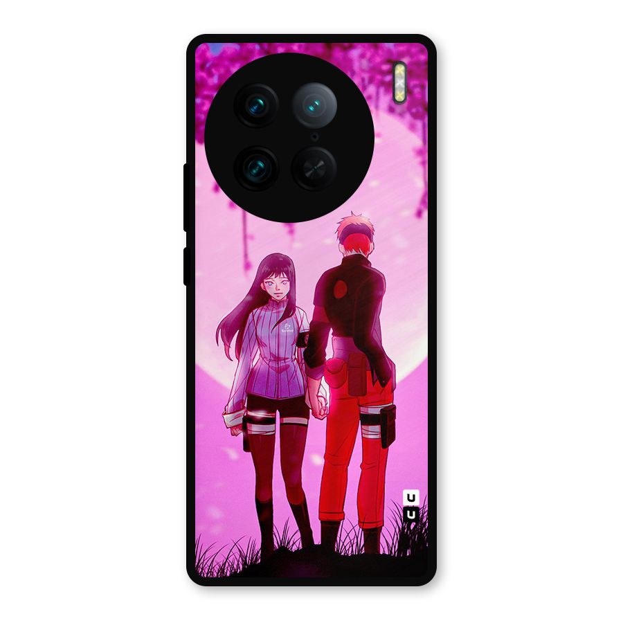 Hinata Holding Hand Metal Back Case for Vivo X90 Pro